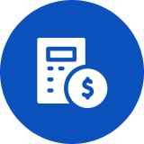 Financial calculations symbol